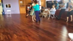 Susana Miller and K'ai Roberts Fu demonstrate a milonga