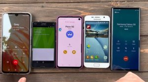 Five Incoming Call Sony Xperia Z Vs Lg Wing & infinity/ Samsung S10e & Samsung S7