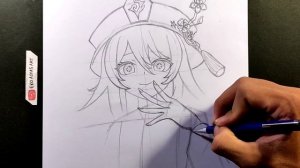 How to Draw Hu Tao - Genshin Impact