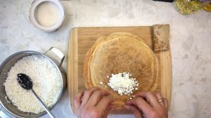 Блины с творогом