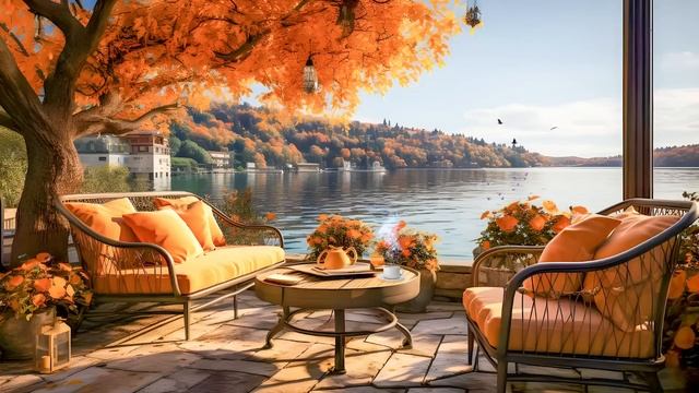 Расслабляющая осенняя джазовая музыка в уютном кафе ☕ Сладкий осенний джаз успокоит ваш разум смотреть онлайн