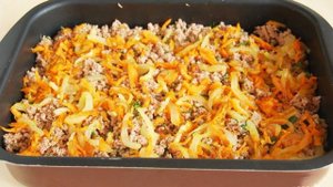 Мясная запеканка с гречкой
