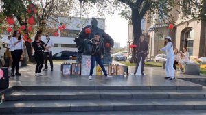 Dancing to the song "The Drill / They Don't Care About Us" / Танцы под песню Майкла Джексона