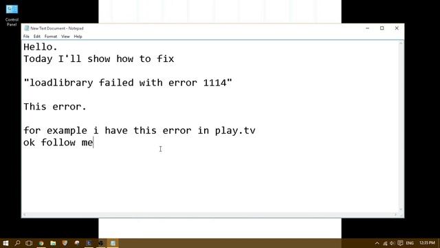 LoadLibrary failed with error 1114 (DLL) in play.tv - Fix it смотреть онлайн