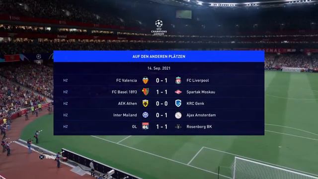 FIFA 22: FC Arsenal vs PSV Eindhoven смотреть онлайн