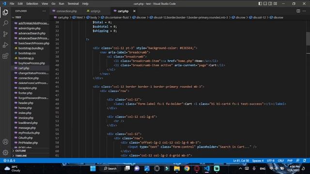 Designing a user responsive cart page using HTML, CSS, JavaScript, Bootstrap смотреть онлайн