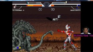 Ultraman X Vs Biollante - Ultraman Fighting Evolution Mugen