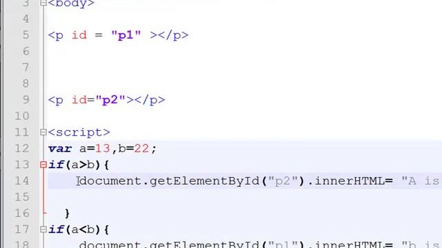 Simple IF Statement in Javascript  --  English 38-vlr training