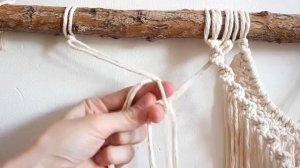 Tutorial Macrame wall hanging. DIY  Home decor handmade_[360p].mp4