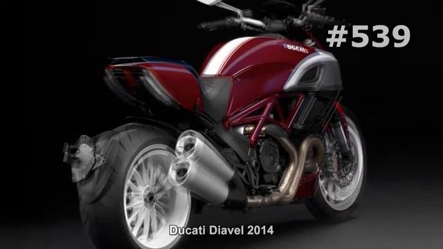 #539. Очень быстрый мотоцикл Ducati Diavel 2014 смотреть онлайн