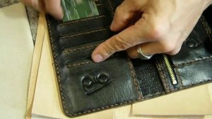 1.Кожа.Как сделать портмоне? Подготовка к работе: #рисунок, перевод его на кожу, выбор штампов.