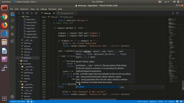 Check New Pass | Python and Django