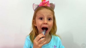 Nastya and Papa a new story for children about harmful sweets and candies