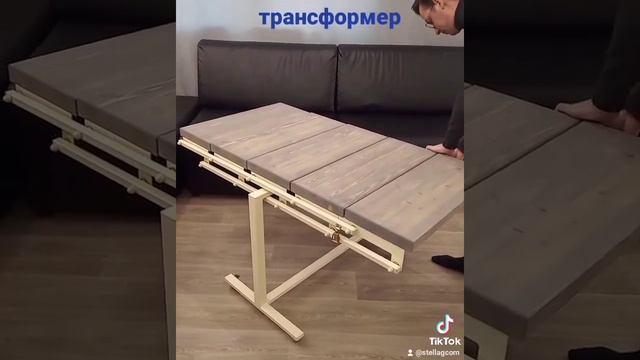 Напольный стол-стеллаж трансформер