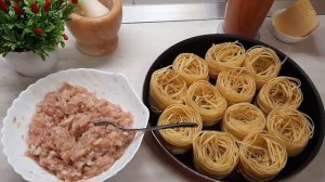 ?Гнезда в духовке с фаршем и сыром ? Минимум времени, максимум удовольствия ?