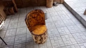 Стул из пня