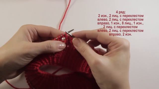 Как связать спицами шапку с бусинами. Вязание для начинающих.