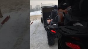Как заезжать в прицеп на квадроцикле. Прямо из салона CF MOTO