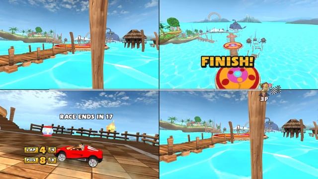Sonic & Sega all Star Racing more 3 player split screen fun