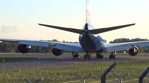 SILK WAY WEST AIRLINES | Boeing 747-800F | Close-up and Take Off | LUX Findel Airport