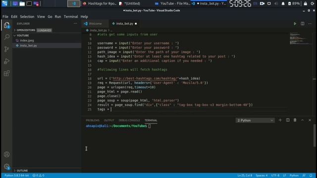How to make an Instagram Bot with python смотреть онлайн