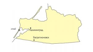 Прорисовка карты Калининграда и Калининградской области