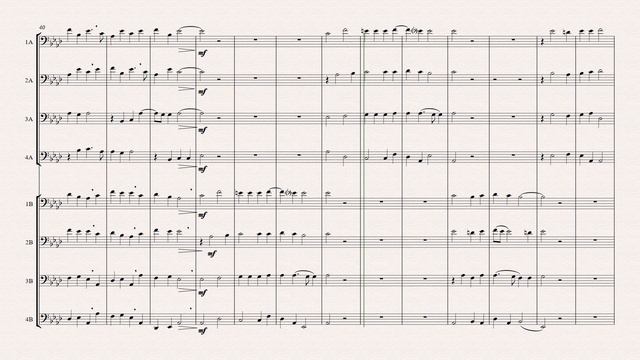 Jacobus Gallus (Jakob Handl), Pater Noster - Arranged for 8 part Trombone Ensemble in 2 Choirs смотреть онлайн