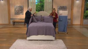 Dennis Basso King Matte Satin Coverlet and Shams Set with Carolyn Gracie