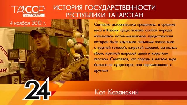 100 лет ТАССР: ИСТОРИЯ ГОСУДАРСТВЕННОСТИ РЕСПУБЛИКИ ТАТАРСТАН №4 Кот Казанский смотреть онлайн