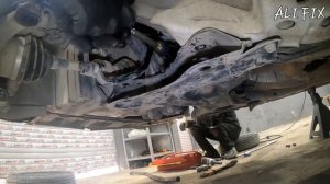 control arm and tie rod replacement nissan sunny 2019 Замена рычага и рулевой тяги Ниссан Санни 201