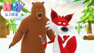 Wie die Füchsin den Bären überlistete  Geschichten und Märchen für Kinder | HeyKids Deutsch