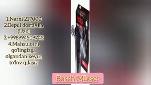 Bosch Mikser . Bepul dostavka