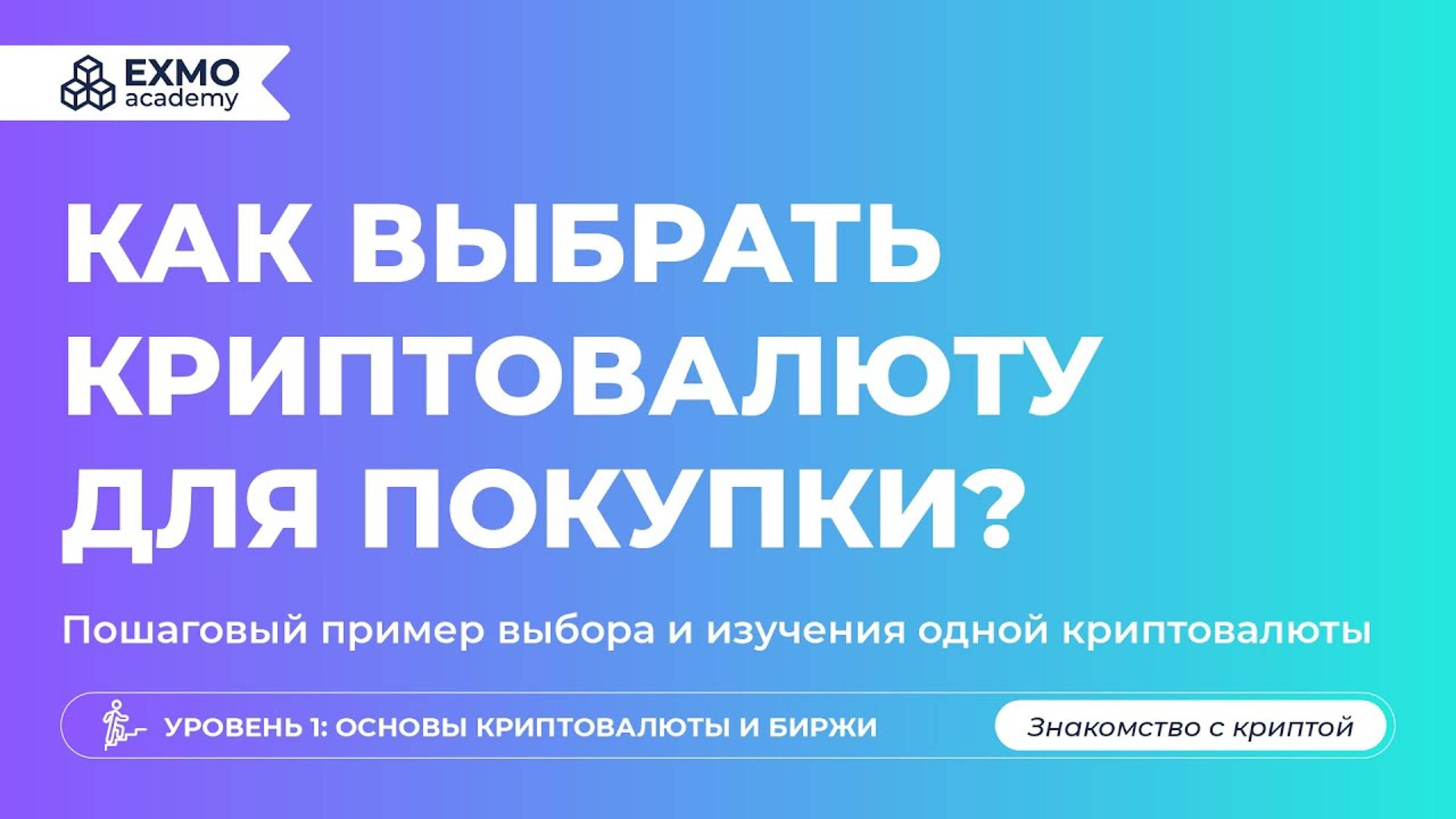 Выбор криптовалюты: советы для Начинающих Инвесторов | EXMO Academy