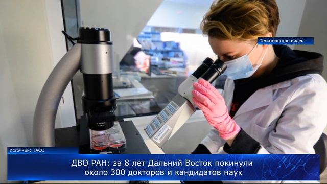 За 8 лет Дальний Восток покинули 296 ученых смотреть онлайн