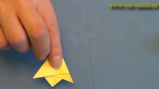 Оригами - Плоский тюльпан (Origami - Flat Tulip)