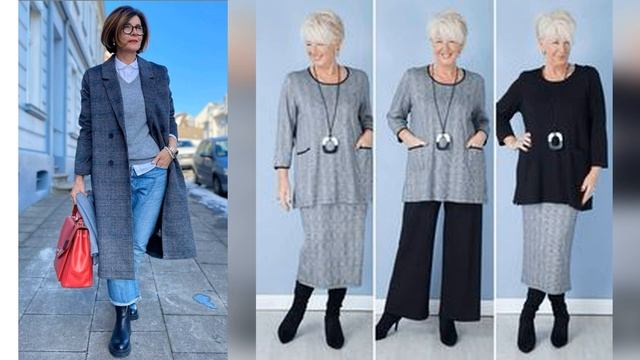 КОМФОРТНЫЕ КЕЖУАЛ ОБРАЗЫ НА ОСЕНЬ-ЗИМУ ДЛЯ ЖЕНЩИН 50 ЛЕТ❤️ смотреть онлайн