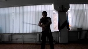 Шашка. Элементы фланкировки. Восьмерки с прокрутом по вертикали