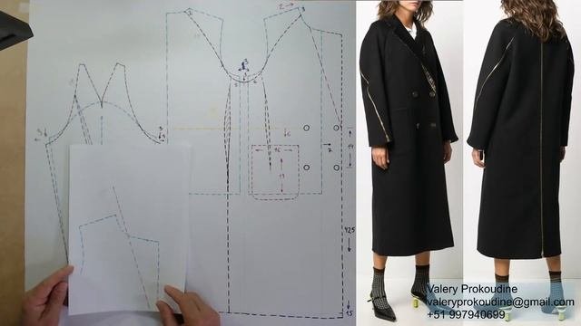 моделируем пальто Modelado De Abrigo #курсыкройкиишитья  #валерийпрокудиншитьё
