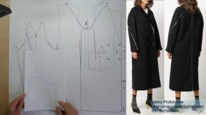 моделируем пальто modelado de abrigo #курсыкройкиишитья  #валерийпрокудиншитьё