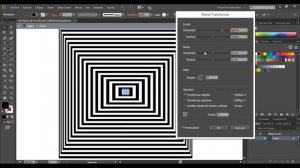Efecto op-art - illustrator