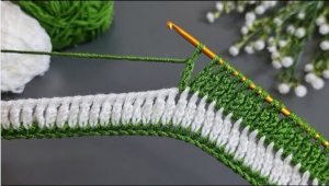 Идеи вязания в тунисской технике ? Узоры крючком??