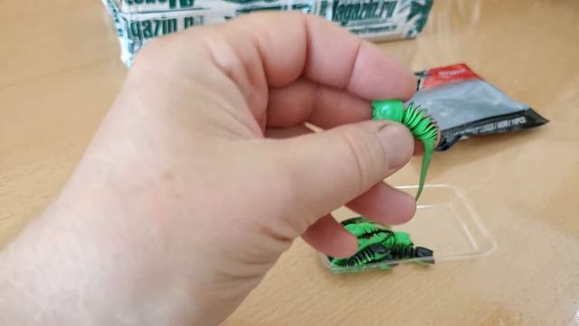 Распаковка посылки с силиконовой приманкой DAM Effzett Garlic Trout по заказу Fmagazin смотреть онлайн