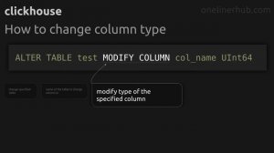 How to change column type #clickhouse