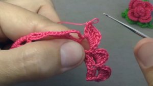 Beautiful and very easy to crochet ROSE FLOWER for beginners ВЯЗАНИЕ КРЮЧКОМ цветы МАЛЕНЬКИЕ РОЗОЧК