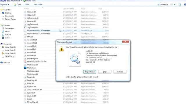 Photoshop save file cannot be open, fix it(The application was unable to start correctly) смотреть онлайн