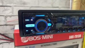 Краткий обзор на магнитолу Bos-T913B со съёмной панелью, полупроцессорная