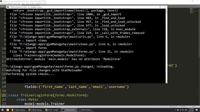 Custom login logout using Django sessions | Django Full Course: Gym Management System #22