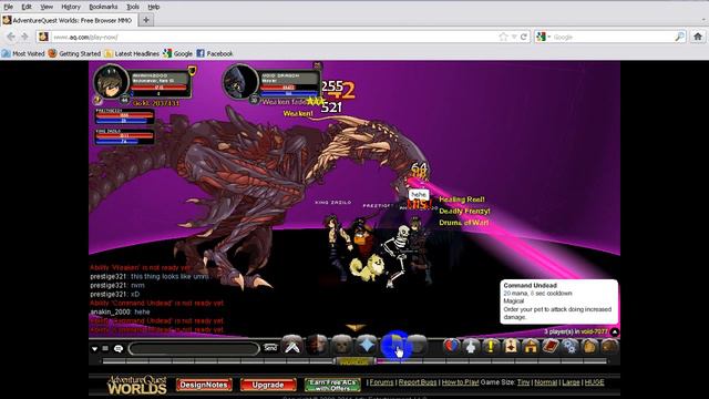 How to kill The Void Dragon! Adventure Quest WORLDS смотреть онлайн