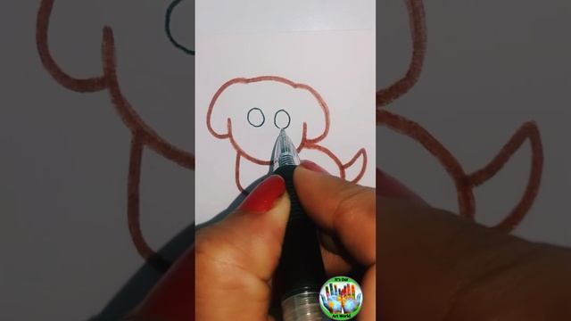HOW TO DRAW A CUTE ?︎?︎?︎?︎?︎ 1 minute Drawing of Dog-Step by step tutorial of a cute Puppy. Easy! смотреть онлайн