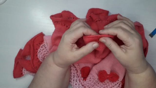 189.❤ Стильное Платье для  девочки " Мальвина."/Baby dress knitting pattern❤.Вяжем регланом сверху. смотреть онлайн